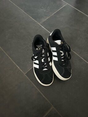 adidas Black & White Suede Sneakers
